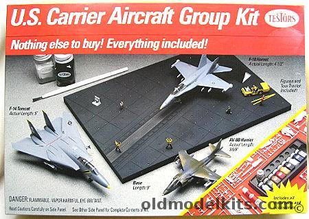 Testors 1/144 US Carrier Aircraft Group F-18 - F-14 and AV-8B Harrier, 3151 plastic model kit